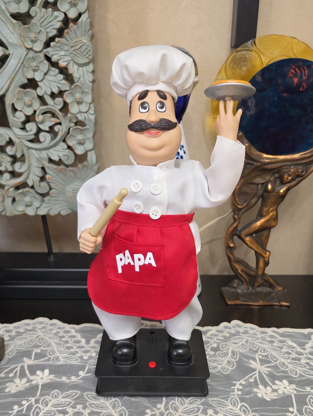 VTG novelty animatronic Pizza Papa figure 2002 Work Sing